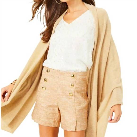 NEW LILLY PULITZER marshella short in rattan resort boucle - Picture 1 of 1